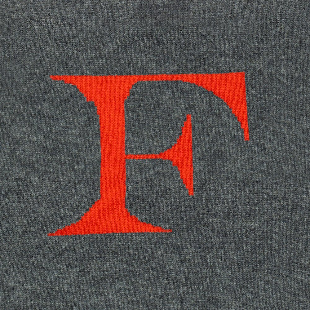 Alphabet F Bag | Charcoal & Vermillion - Image 3