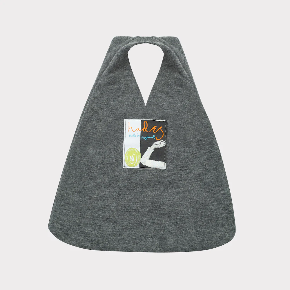 Alphabet F Bag | Charcoal & Vermillion - Image 4