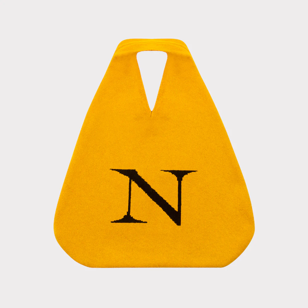 Alphabet N Bag | Mustard & Black