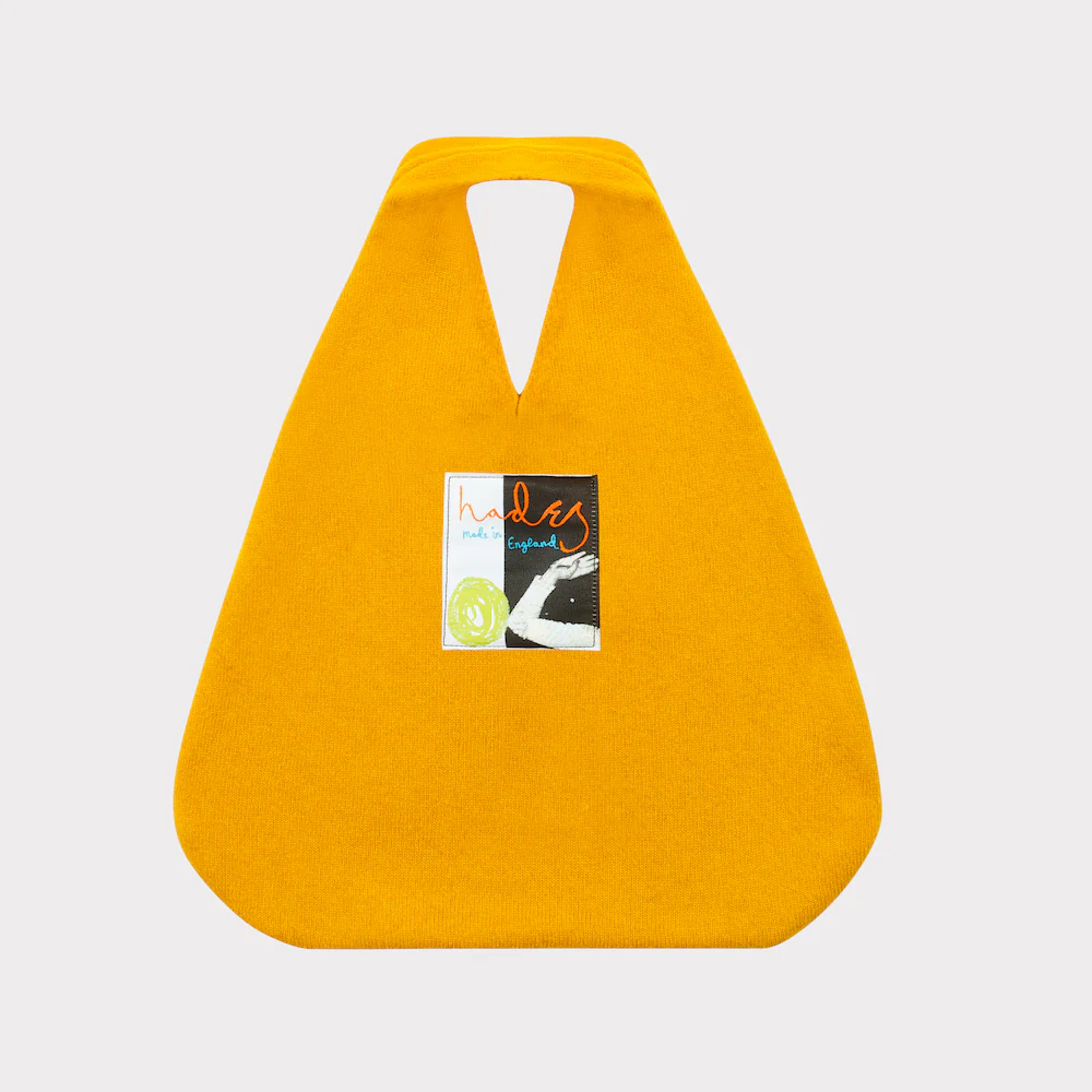 Alphabet V Bag | Mustard & Black - Image 3