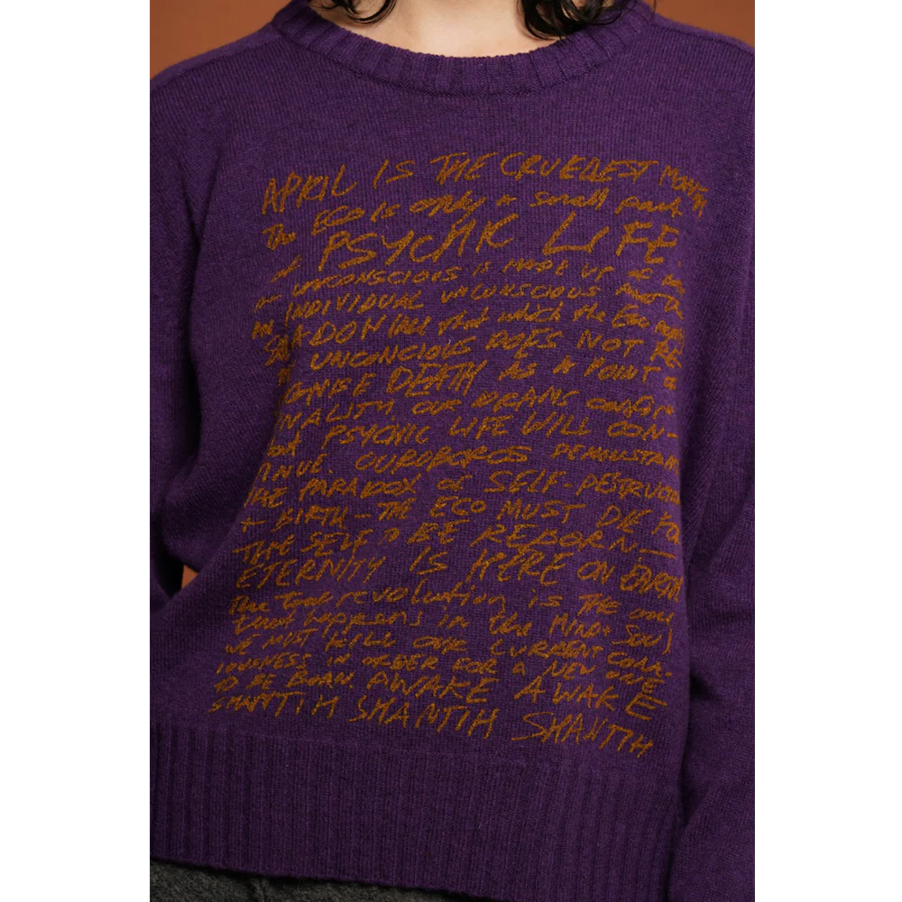 The Eternity Knit | Plum & Honey Orange - Image 4