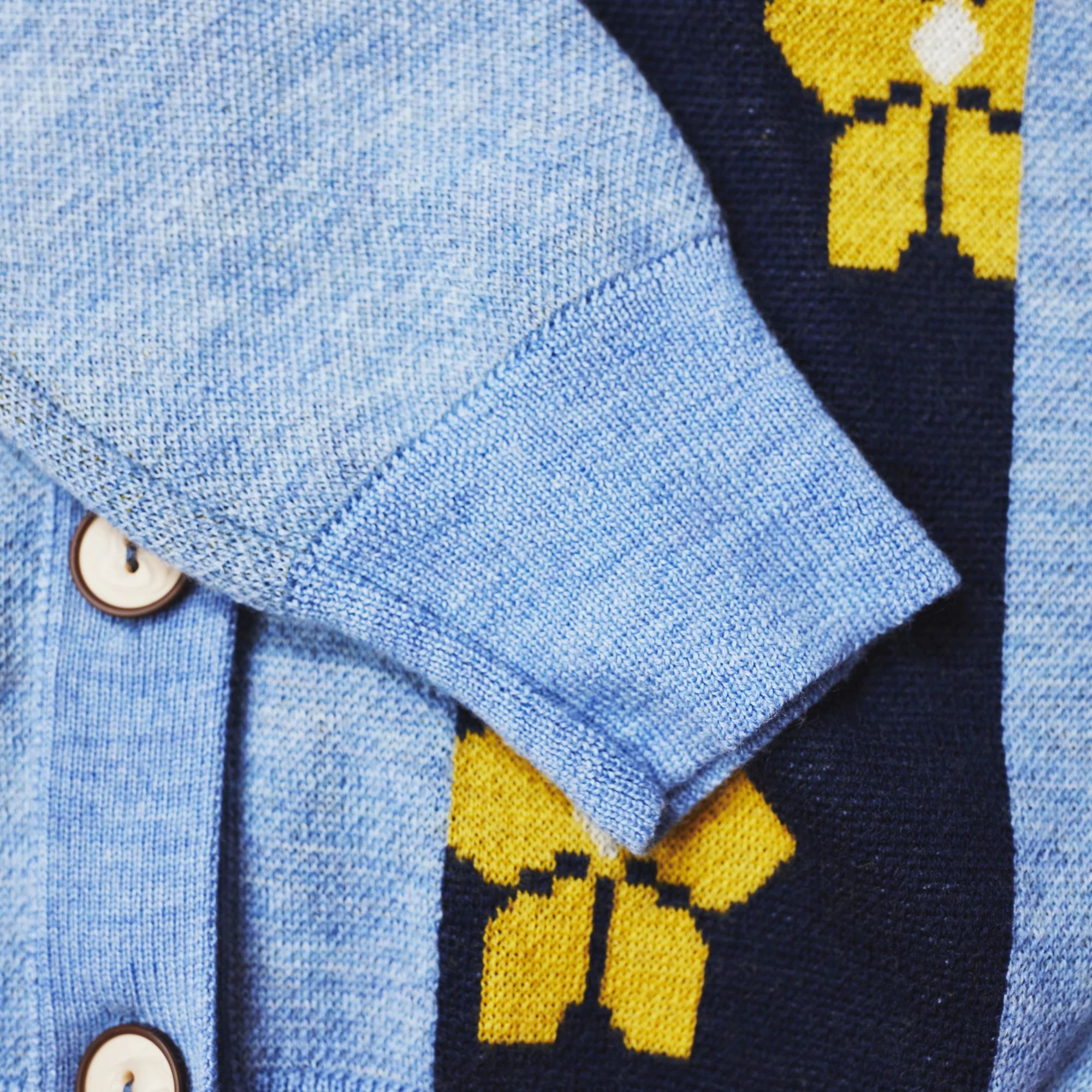 Barbauld Cardigan | Blue Floral - Image 6