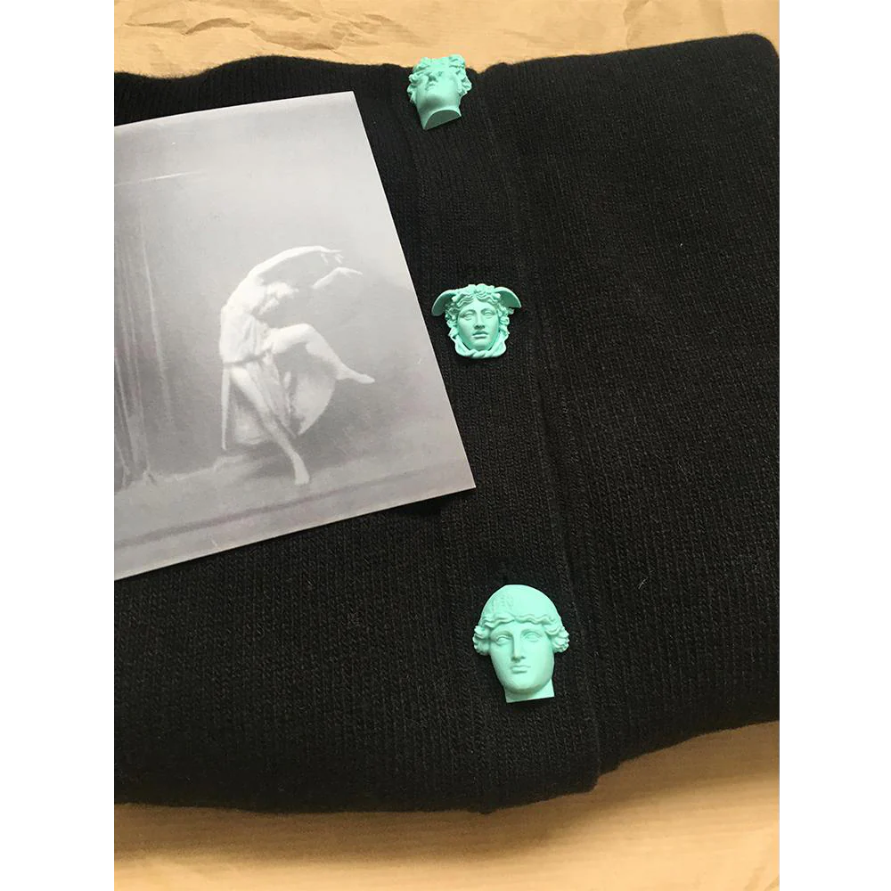 Carrington Cardigan | Black | Greek Mythology - Image 3