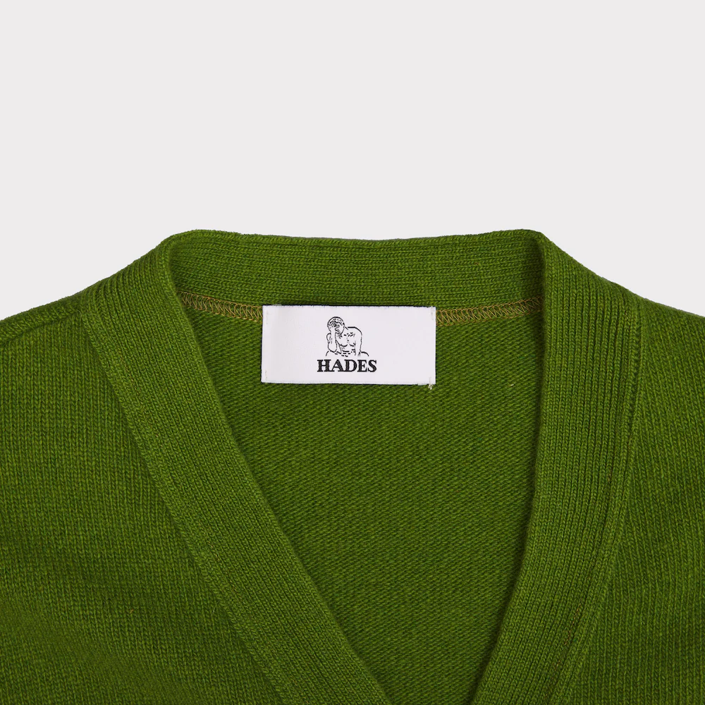 Carrington Cardigan | Moss Green | Cigarette - Image 6