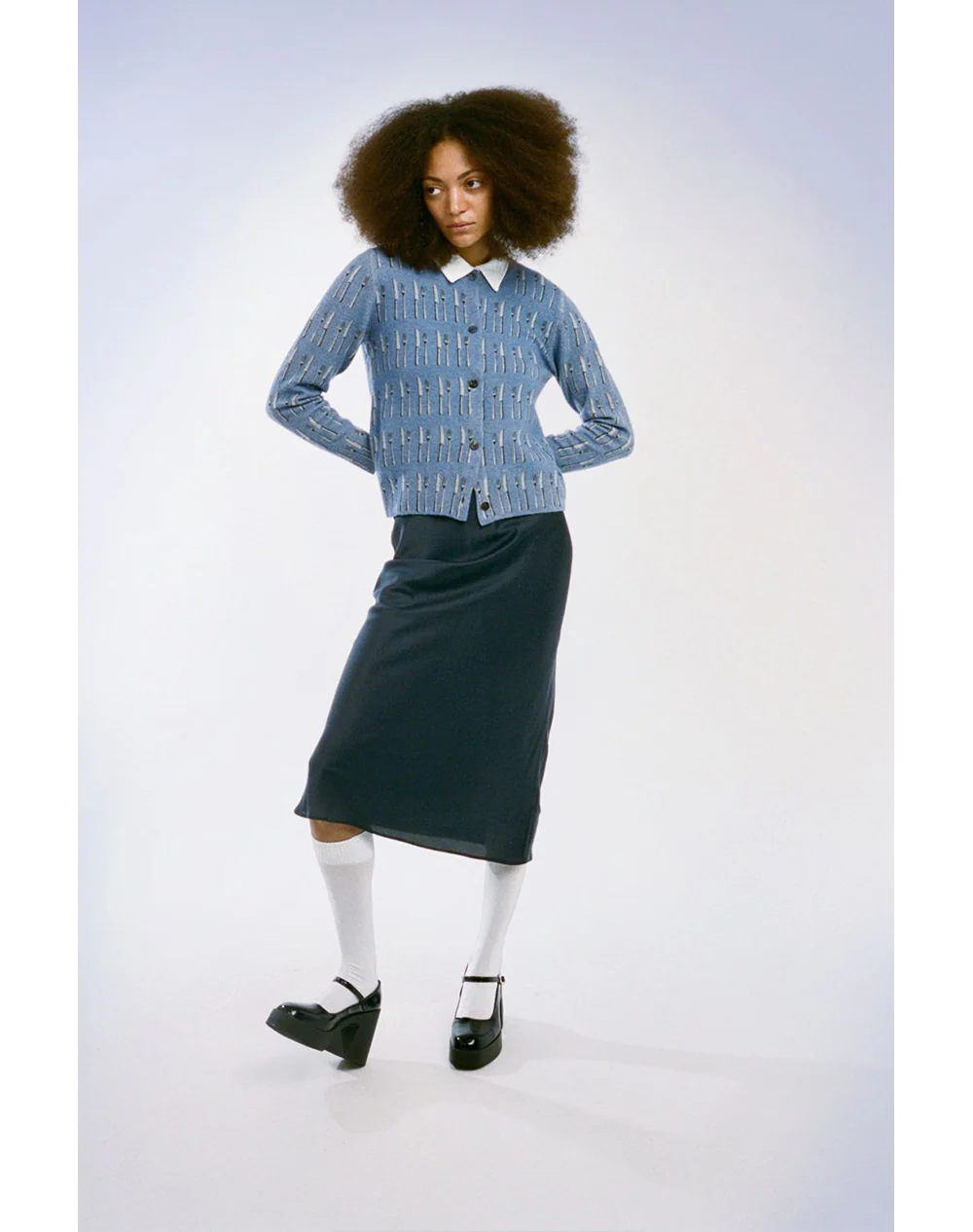 Cuisine Cardigan | Sky Blue - Image 4