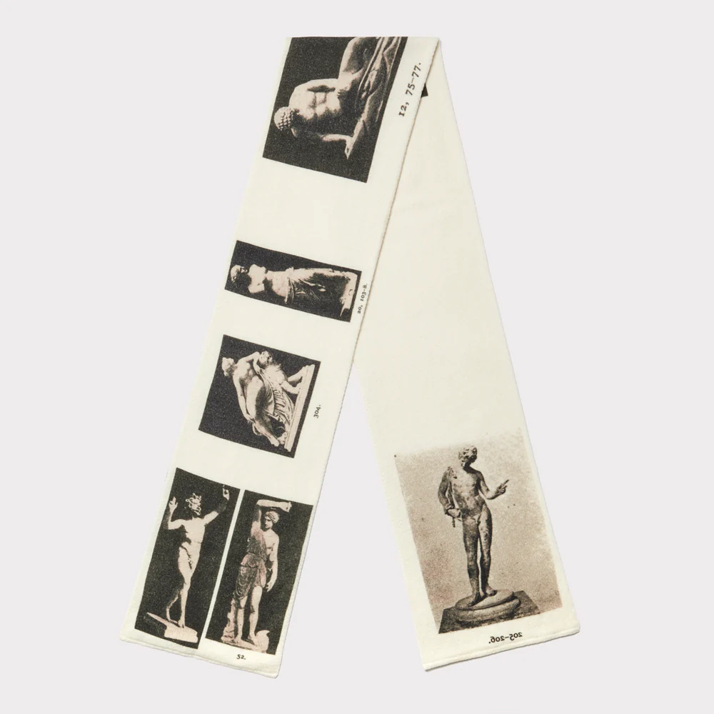 The Narcissus Scarf | Ivory & Black - Image 3
