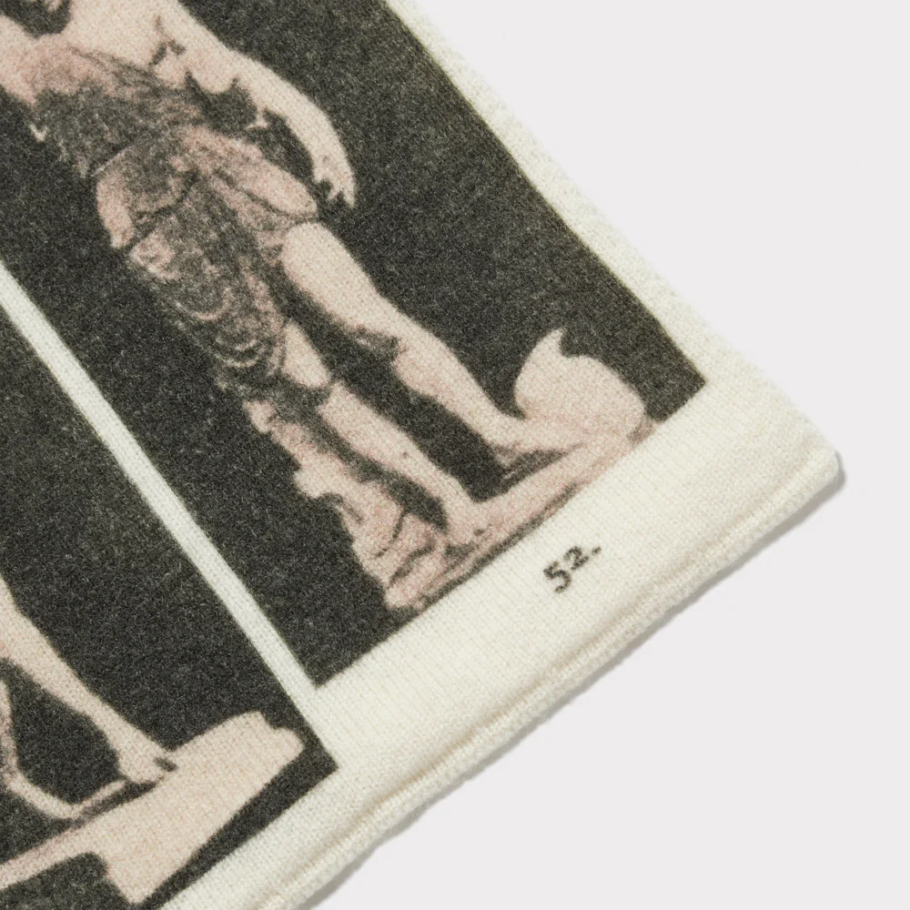 The Narcissus Scarf | Ivory & Black - Image 4
