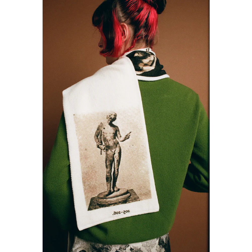 The Narcissus Scarf | Ivory & Black - Image 5