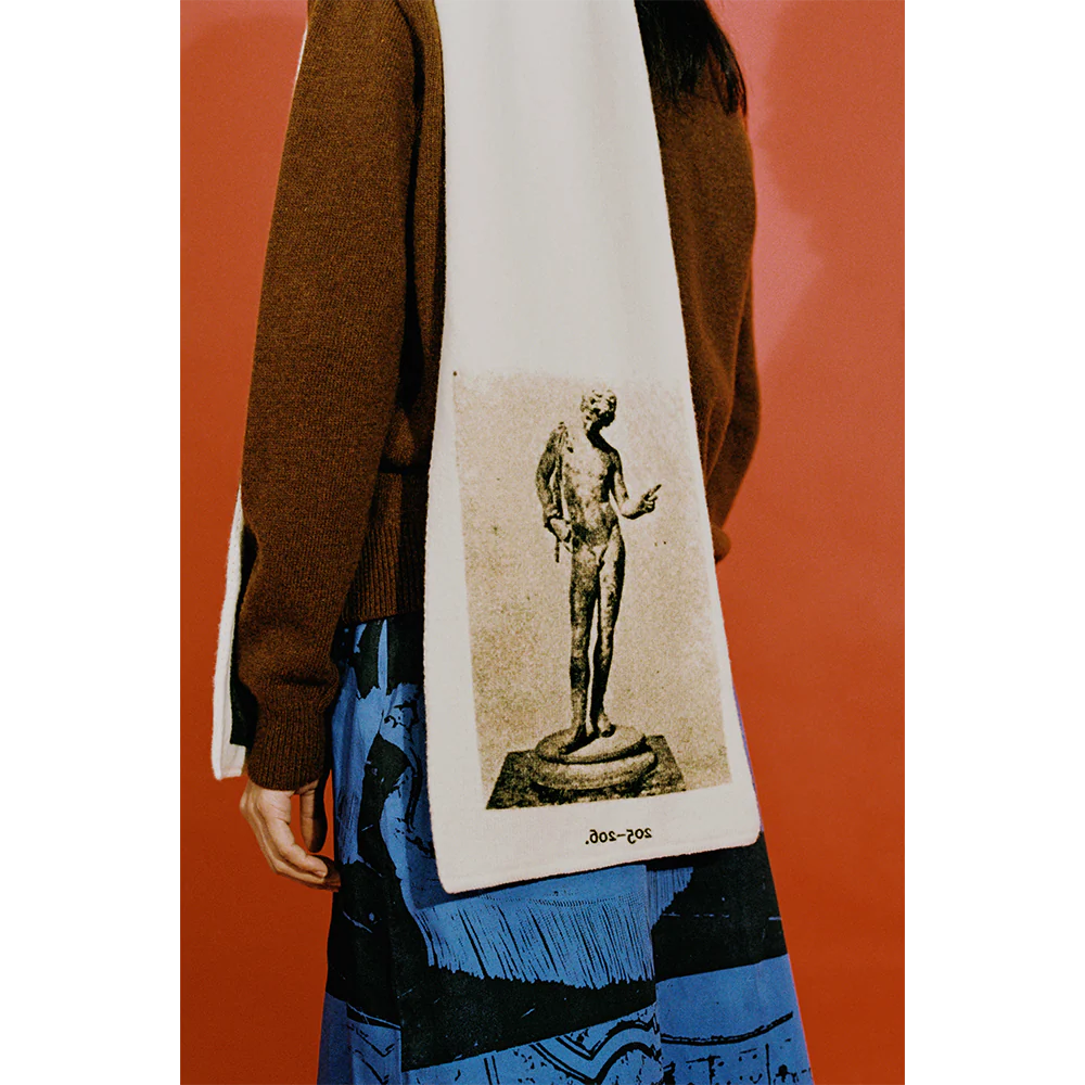 The Narcissus Scarf | Ivory & Black - Image 8
