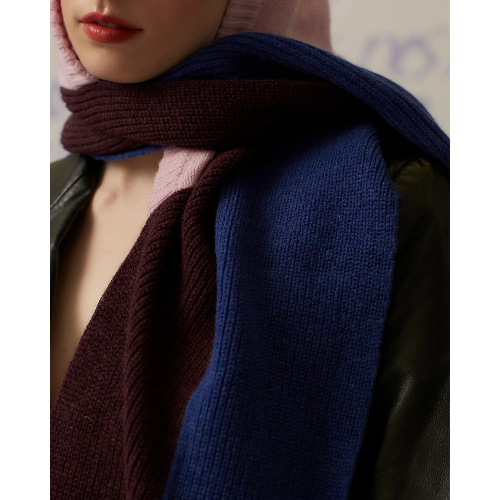 The Hooded Scarf | Pink - Image 3