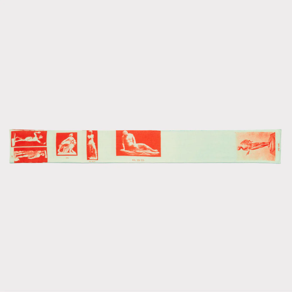 The Narcissus Scarf | Turquoise & Red - Image 6