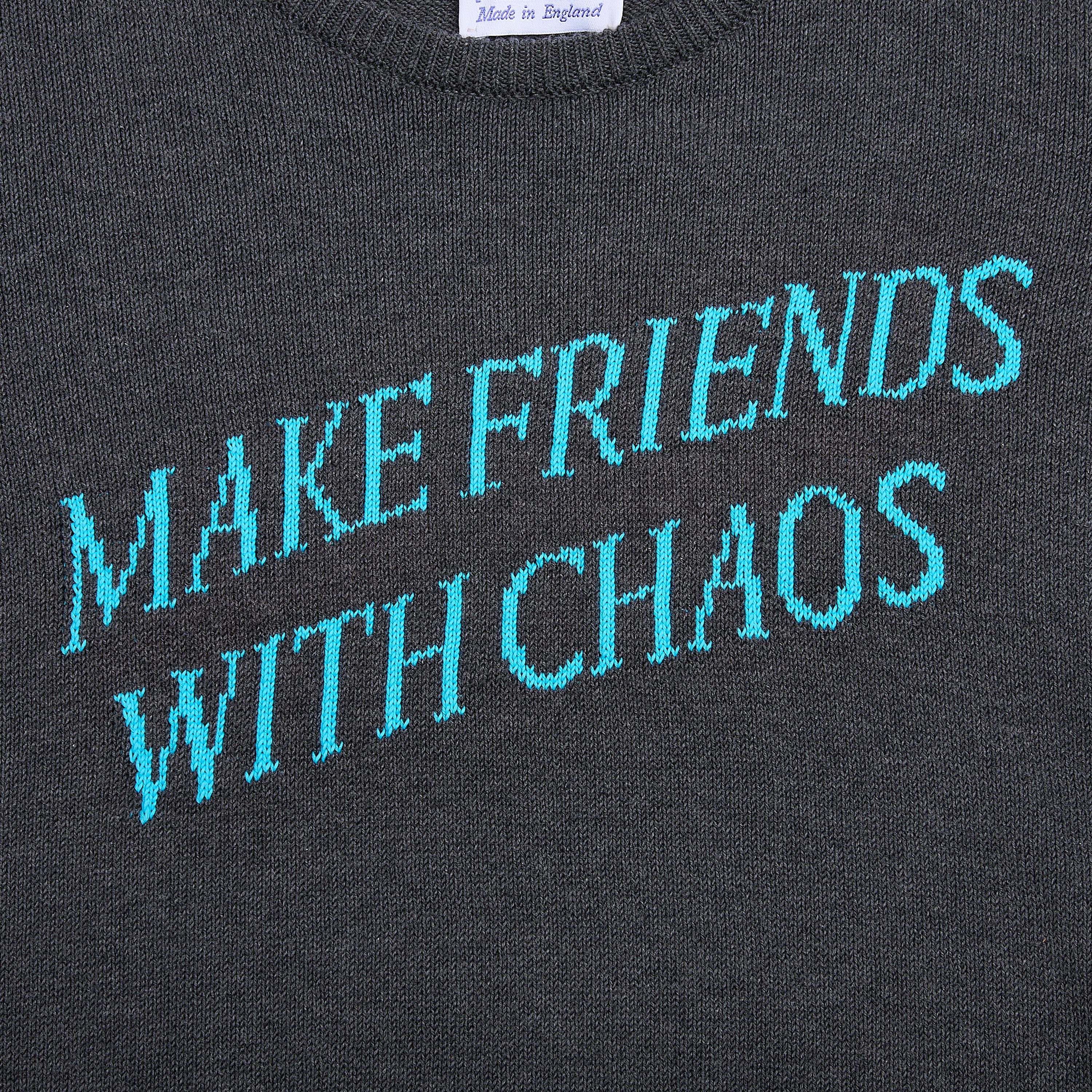 Tilda Swinton x HADES | Make Friends With Chaos Knit | Grey - Image 5